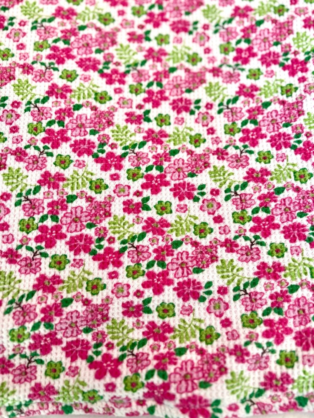 Plush Pink Floral Minky Throw or Baby Blanket - Soft Home Bedding